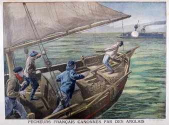 French Fishermen Fired on by the British