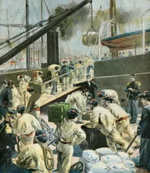 French Troop Embarking