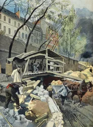 Metropolitan Works in Paris in 1899 (Engraving)