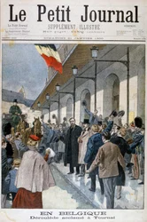 Paul Déroulède Arriving in Exile in Tournai, Belgium