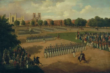 Seventh Regiment on Review, Washington Square, New York