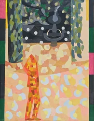 Man in front of a fountain, 1911-1942