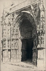 Entrance of the Church of St Merri, 1915