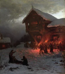 Fight at a Christmas Feast