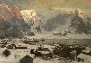 View from Reine in Lofoten, c.1886