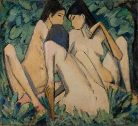 Three Girls in a Wood, c. 1920