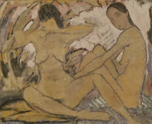 Two Women Sitting, c.1914
