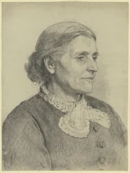 Portrait of an Older Lady Facing Right