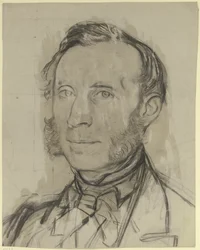 Portrait of a Man with Sideburns