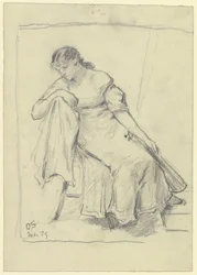 Seated Woman with Mandolin
