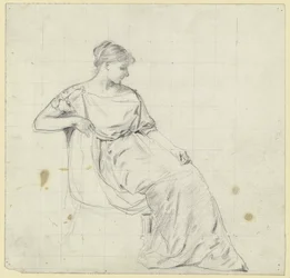 Seated Woman from "Preparation for the Costume Ball"