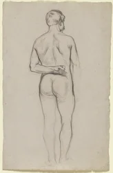 Standing Male Nude, Seen from the Back