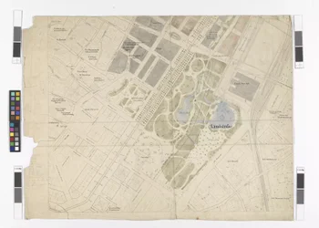 General regulation plan: map sheet section of the eastern part of the Inner City and the Ringstraße, City Park and Central Market Hall