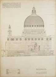 Sketch for the Church of Steinhof, Vienna