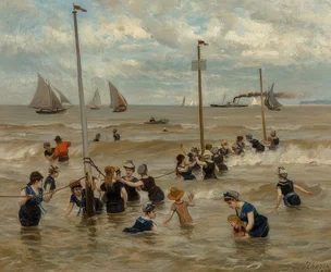 Bathing in the Sea. 1876
