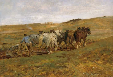 Plowing Farmer