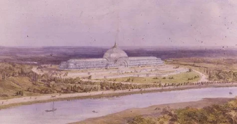 Design for a projected exhibition at St. Cloud, Paris