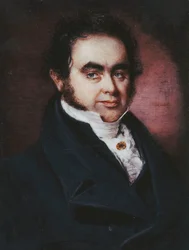 Portrait of the Navigator, James Wendell (1787-1834), Bust Length, in a Blue Coat and White Stock
