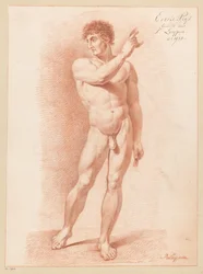 Standing Male Nude, Seen from the Front (1st Prize 1815)