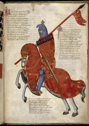 A Knight from Prato (From Regia Carmina by Convenevole da Prato)