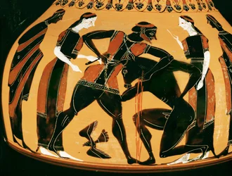 Theseus kills the Minotaur