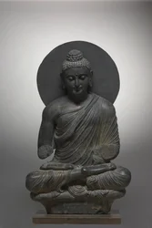 Seated Buddha, from Gandhara, Kushan Period