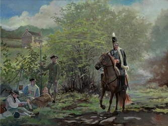 Pulaski at Battle of Brandywine