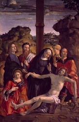 Deposition of Christ, detail