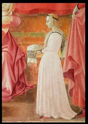 The Birth of the Virgin (detail of a standing maid servant)