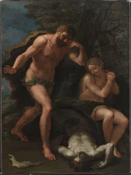 Adam and Eve Lamenting over the Body of Abel
