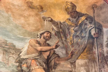Frescoes depicting the life of Saint Cataldo