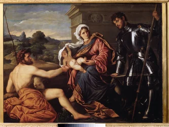 Madonna and Child, Saint John the Baptist and Saint George