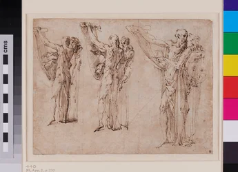 Three Studies of St Jerome and St Francis in Conversation
