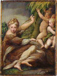 Female Martyr with Angels (Saint Catherine of Alexandria?)