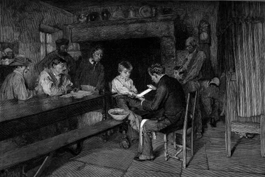 The accident: a doctor heals the injury of a young peasant