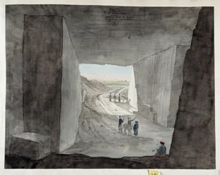 Interior View of a Quarry on Mount Kattan, Egypt