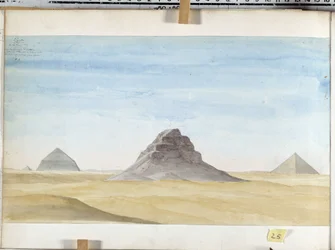 View of the Pyramid of Dachour