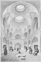 Adji Seid Hussein Bazaar, in Kashan, from 