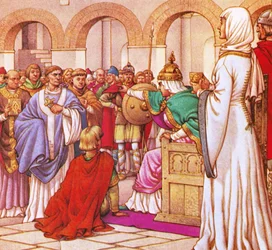 In 610 AD, Brunehilda, Queen of the Burgundians, Expelled Columbanus for Preaching Against the Luxury of Her Court