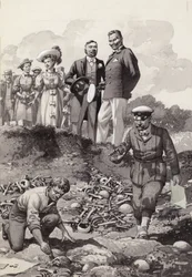 William II visits the Visby excavations in Gotland in 1905