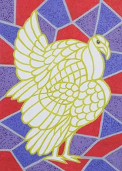 Turkey on Stained Glass