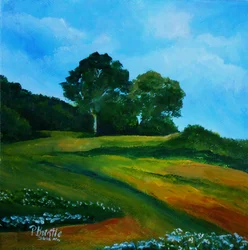 Blue Lupines Near Thiotte