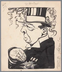 Politician with Top Hat and Medal on Chest The Result