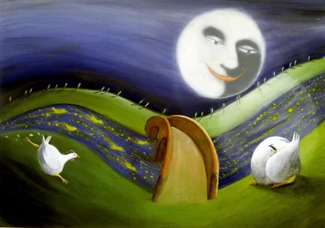 Landscape of the Full Moon (Illustration)