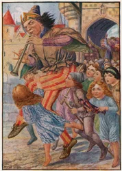 "Stop, Stop!" Cried the People, "He Is Taking Our Children!"