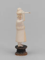 Black pawn, chess piece, India