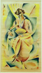 Lady with Fan