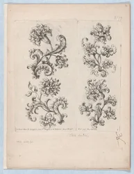 Series of Small Flower Motifs, Plate 1, ca. 1670-85
