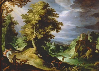 Landscape with a Deer Hunt
