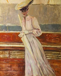 Madame Helleu on the Yacht Etoile